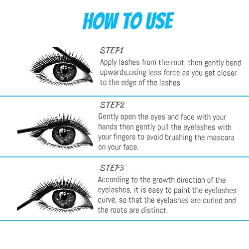 Esissenils Mascara for Older Women, Mascara for Seniors with Thinning Lashes Waterproof Mascara Black Volume and Length, Hypoallergenic Mascara for Sensitive Eyes for Mature Women (1 Pack)