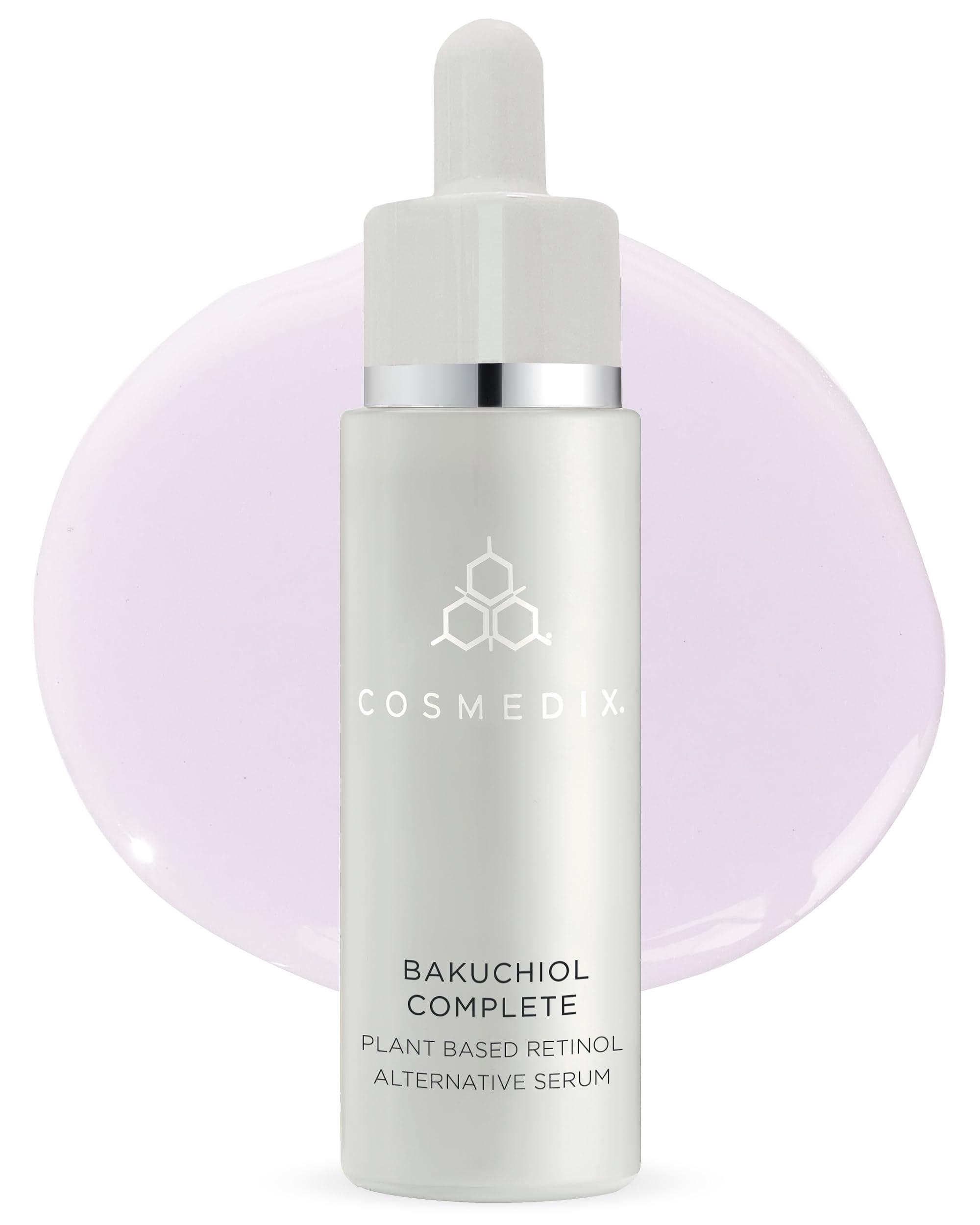 COSMEDIX COSMEDIX Bakuchiol Complete Plant-Based Retinol Alternative Serum, Improves Appearance of Fine Lines and Wrinkles, Lightweight and Conditioning, Botanical Retinol Alternative, Cruelty Free