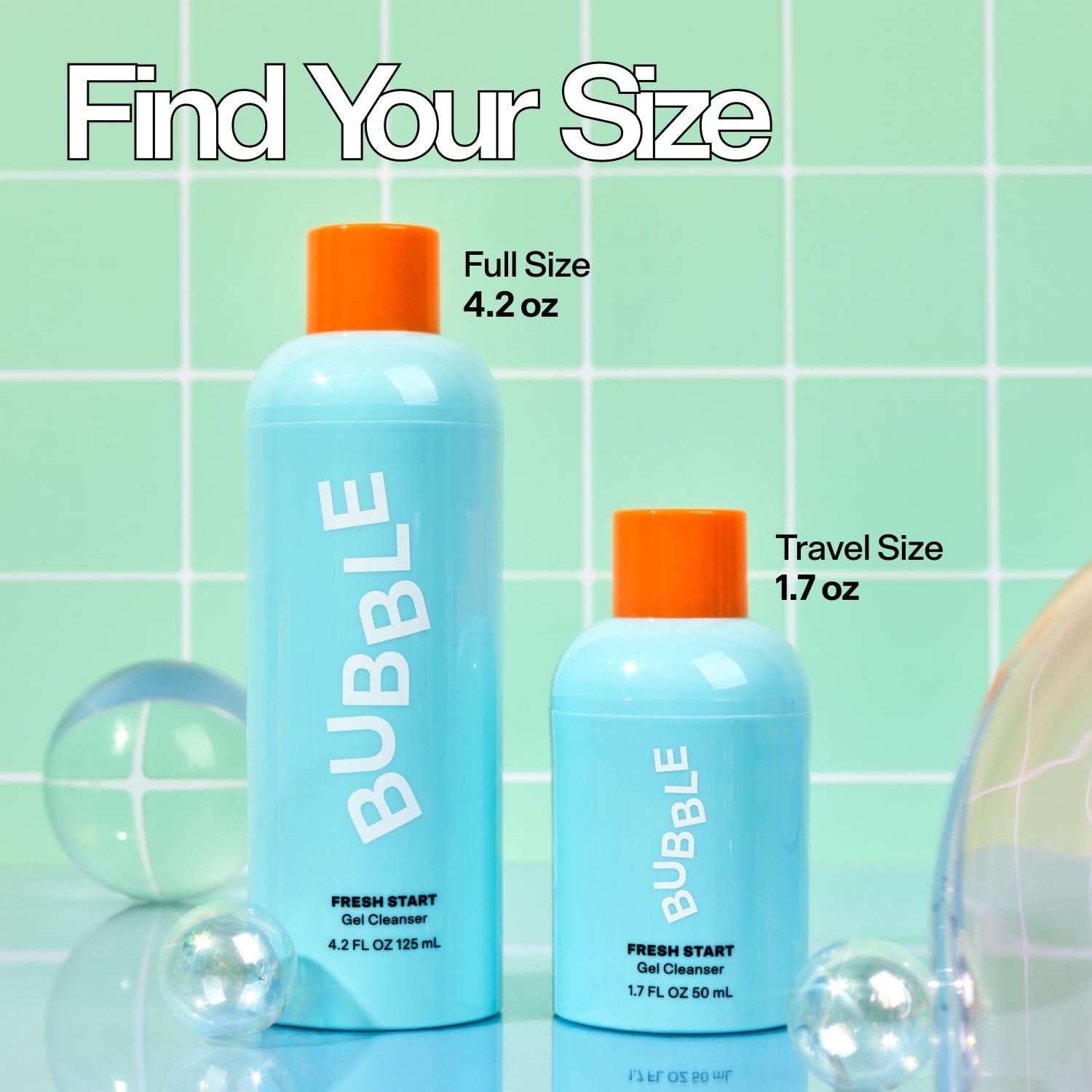 Bubble Skincare Bubble Skincare Fresh Start Gel Cleanser - Gentle Exfoliating Face Wash for Oily Skin - Formulated with Aloe Vera Juice + Caffeine to Protect and Soothe Complexion (125mL)