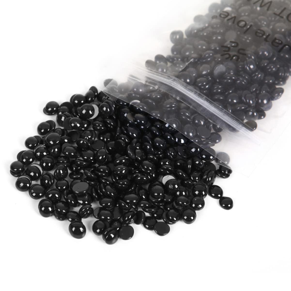 TOVINANNA TOVINANNA Painless Hot Film Hard Beans for Hair Removal 50g Black Beans for Coarse Hair Ideal for Face Eyebrow Bikini and Full Body Waxing at Home