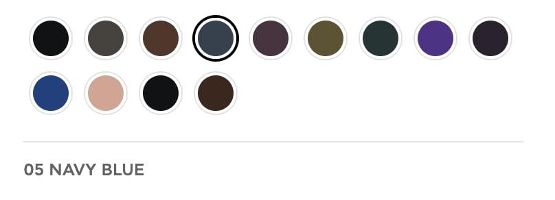 RADIANT PROFESSIONAL MAKE UP / HELLENICA Radiant Professional Waterproof Eyeliner Pencil - Eyeliner Waterproof Smudge Proof for Woman - Long Lasting Under Eye Pencil for Smoky Eye - Soft Waterline Eyeliner Smudger Tool, Navy Blue (05)