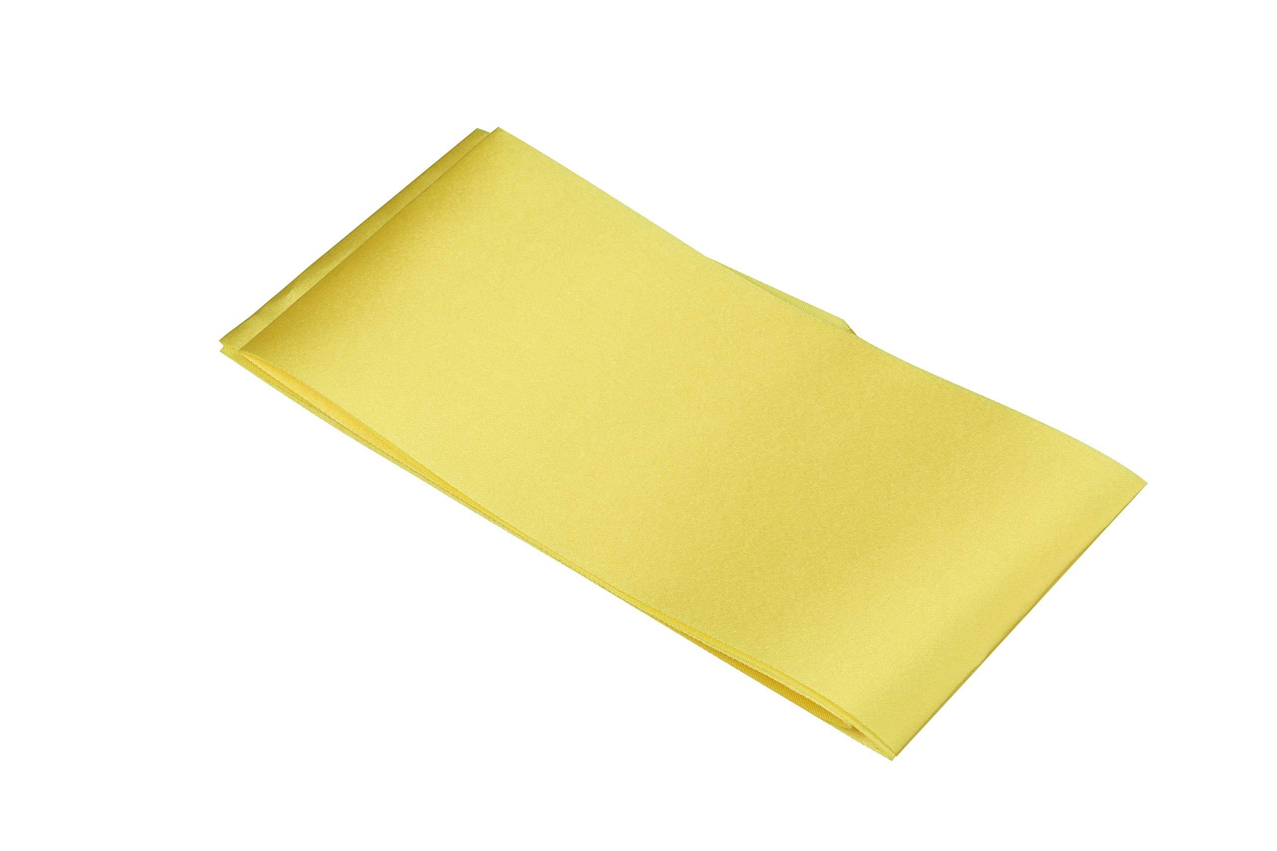 I-MART I-MART Pack of 6 Blank Satin Sash, Princess, Beauty Queen, Homecoming, Winner, Mayor, Make Your Own Pins, Party Plain Pageant Sashes, Yellow