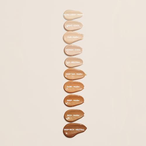 Lumene Lumene Color Correcting CC Cream - Lightweight Foundation with Medium Coverage - Redness Reducing Face Makeup for a Glowing Complexion - Vegan Formula + Suitable for All Skin Types - Deep (1 fl oz)