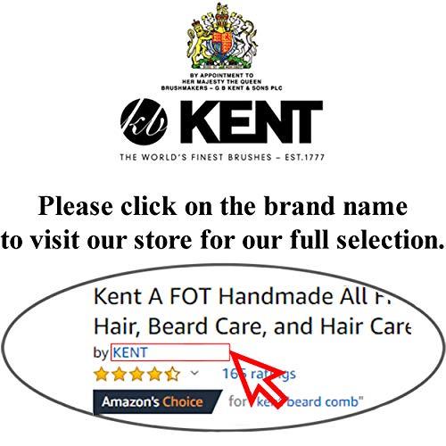 KENT Kent A FOT Handmade All Fine Tooth Pocket Comb for Men, Hair Comb Straightener for Everyday Grooming Styling Hair, Mustache and Beard, Use Dry or with Balms, Saw Cut and Hand Polished, Made in England