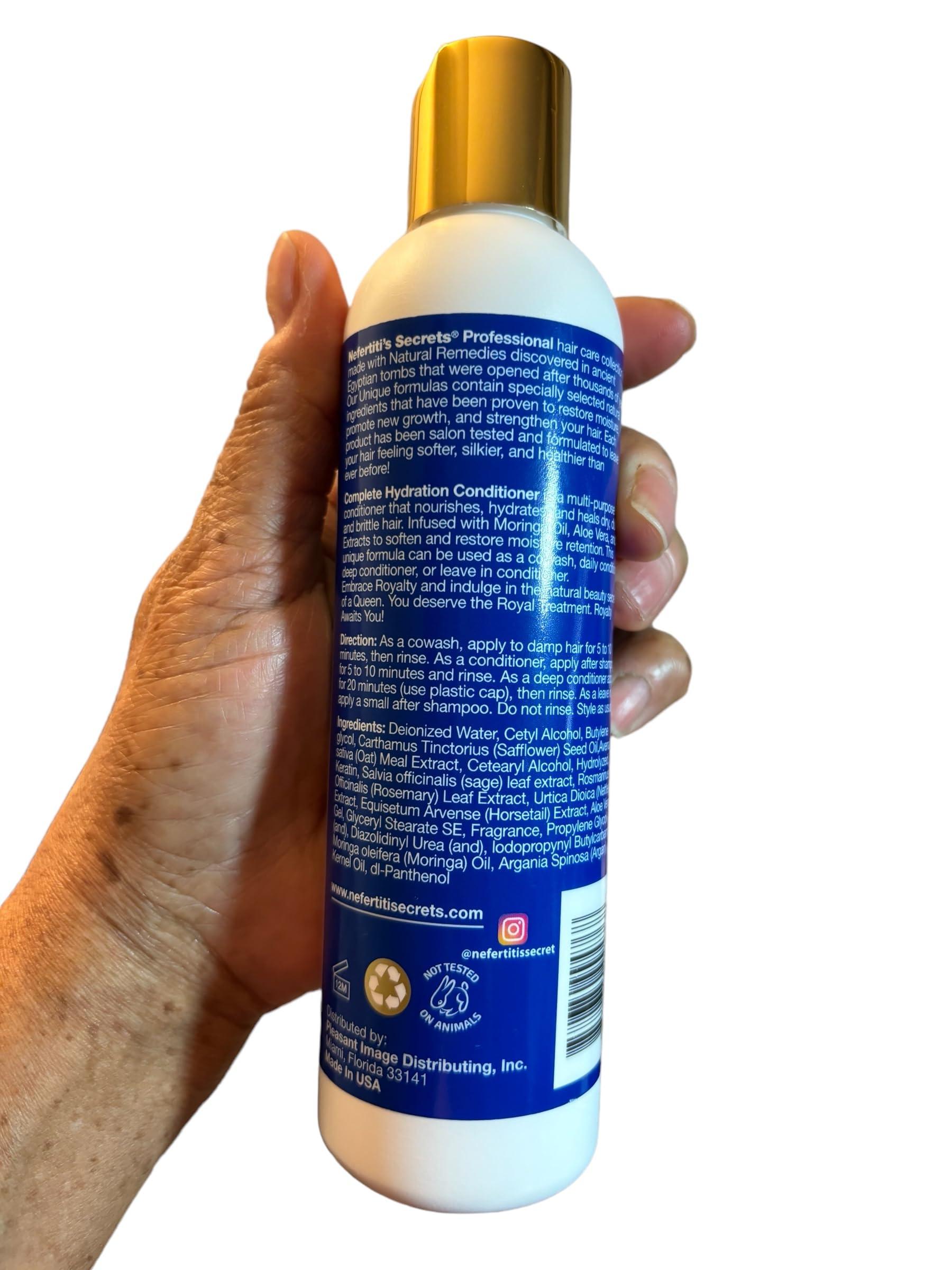 Nefertiti's Secrets Nefertiti’s Secrets Natural Remedies Collection | 100% Pure Oils | Hydration Combination Set | Hair Shampoo, Conditioner and Hair Treatments | Gift Set of 7 products