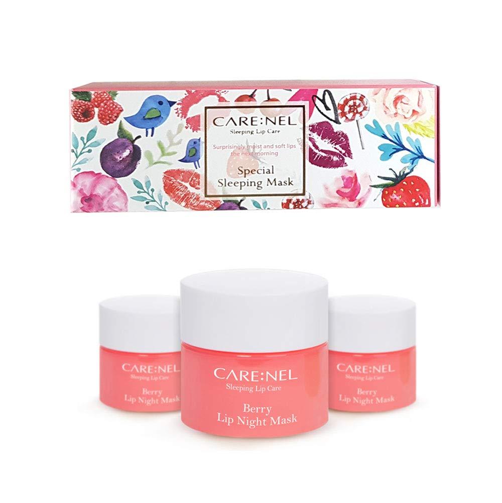 CARE:NEL CARE:NEL Lip Sleeping Mask 5g (Berry2+Lime1) (3Set) - Lip gloss Cream - Overnight Treatments Lip Balm