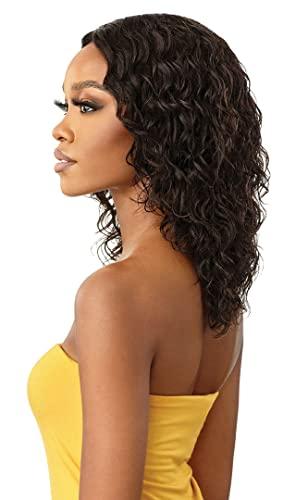 The Daily Wig Outre The Daily Wig Unprocessed Human Hair Lace Part Wig HH DEEP CURL 16" (NBLK)