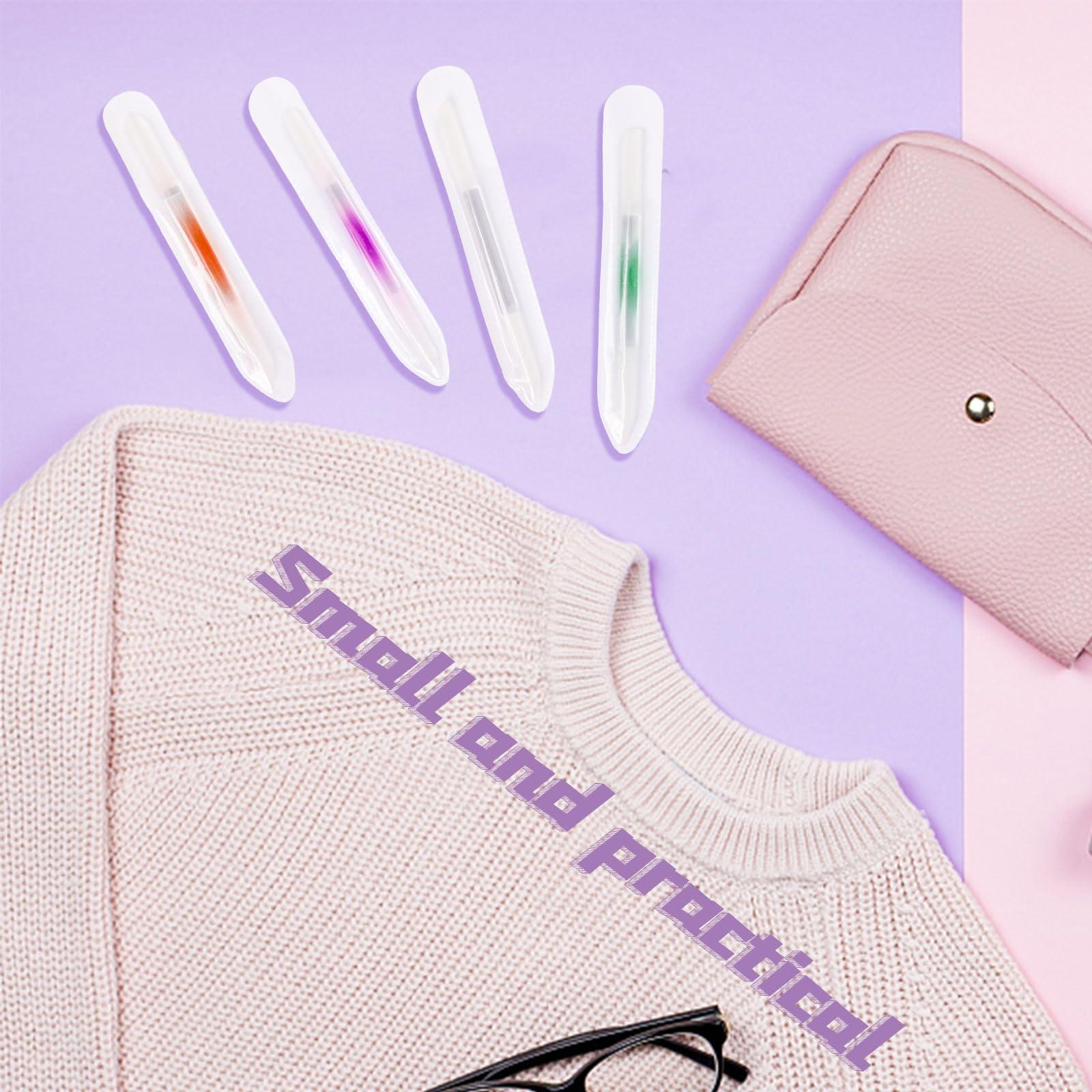 heemeei heemeei 4Pcs Glass Cuticle Pusher, Dual-Ended Manicure Stick, Crystal Cuticle Pusher Glass File, Professional Precision Filing Cuticle Remover, Manicure Pedicure Tools for Nails and Cuticles Care