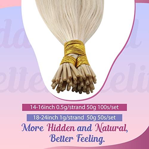 Sunny Hair [Sunny and Ve Sunny] Itip Hair Extensions and Human Hair Ponytail Blonde 16inch 160G