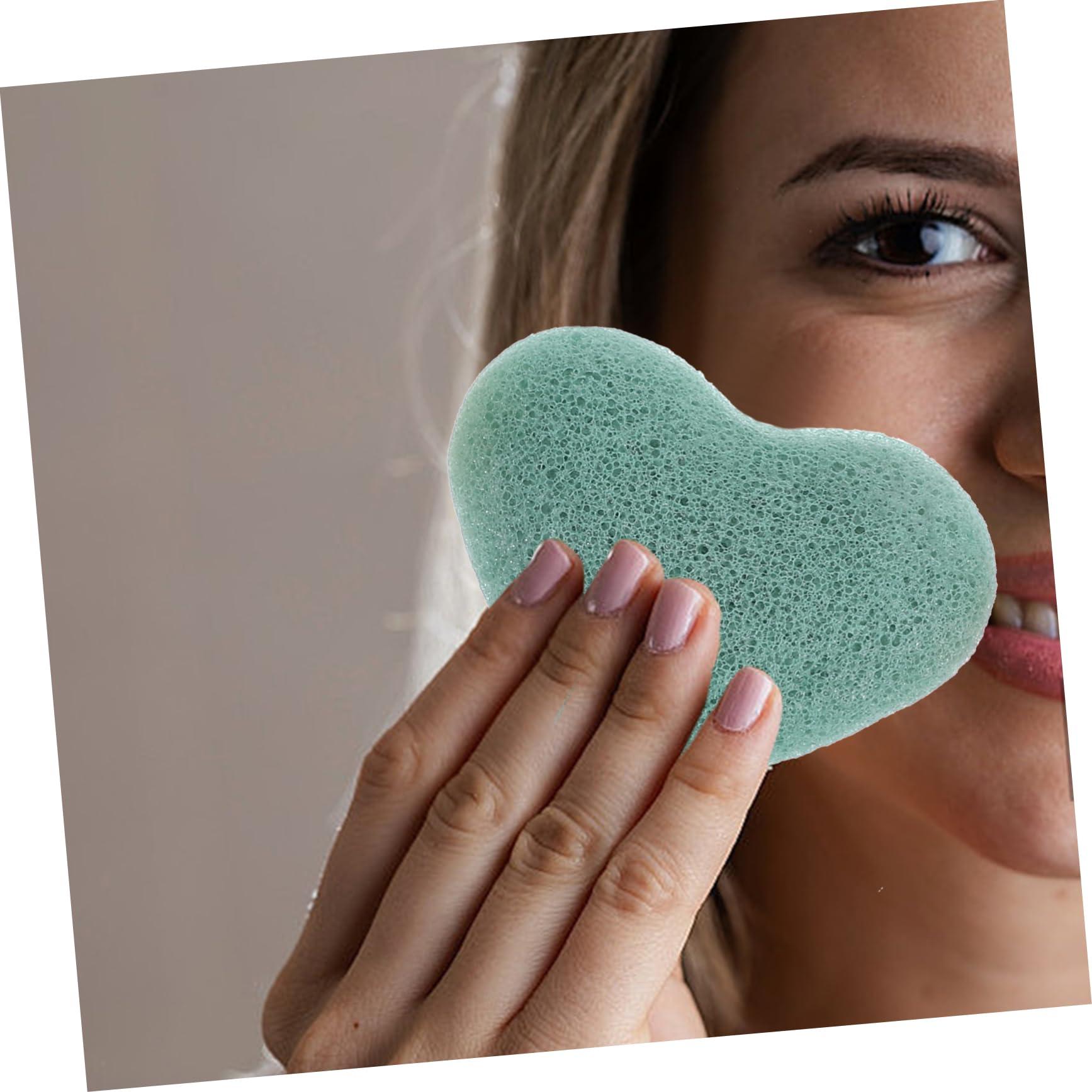 HAKIDZEL HAKIDZEL Sponges 3pcs Facial Face Cleaning Pad Facial Essentials Facial Cleansing Pads Heart Shaped Face Cleansing Pads Thicken Supplies Sponge Facial Sponges