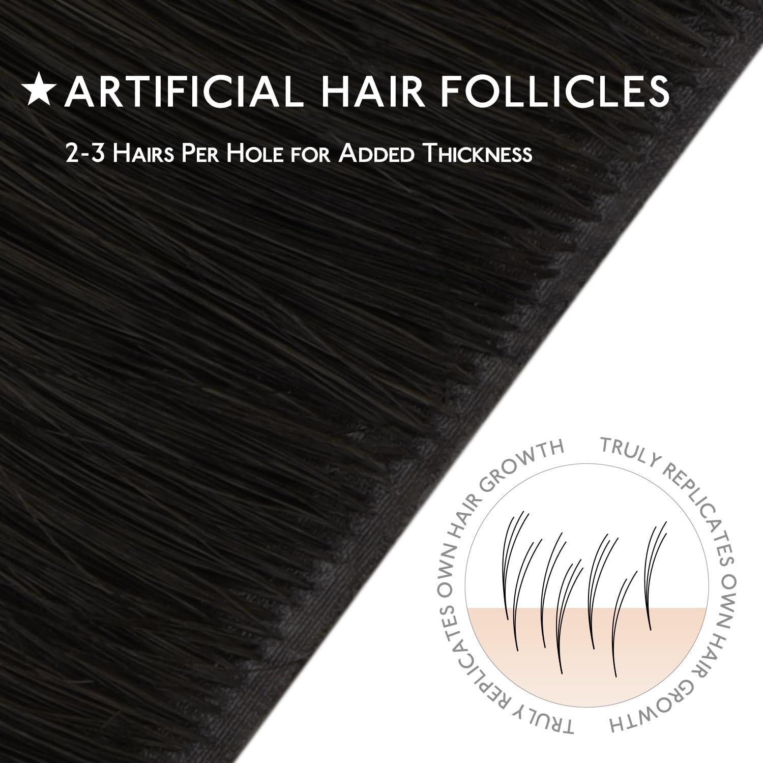 Wennalife WENNALIFE Invisi Edge & Classic Tape in Hair Extensions Human Hair, 18 Inch 50g 20pcs(10pcs Invisi Edge & 10pcs Classic) Natural Black Invisible Luxury Remy Hair Natural Seamless Injected Tape Ins