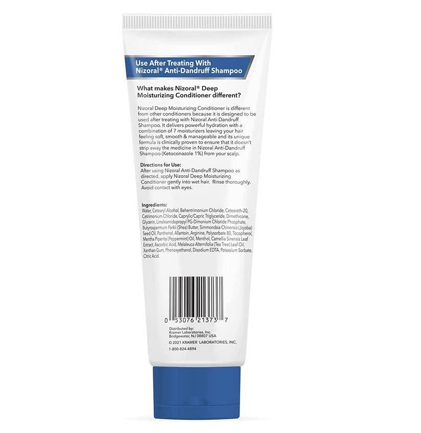 Nizoral Nizoral Deep Moisturizing Conditioner 9.4 Oz, Anti-Dandruff Shampoo 7 Fl Oz Scalp Massager Bundle