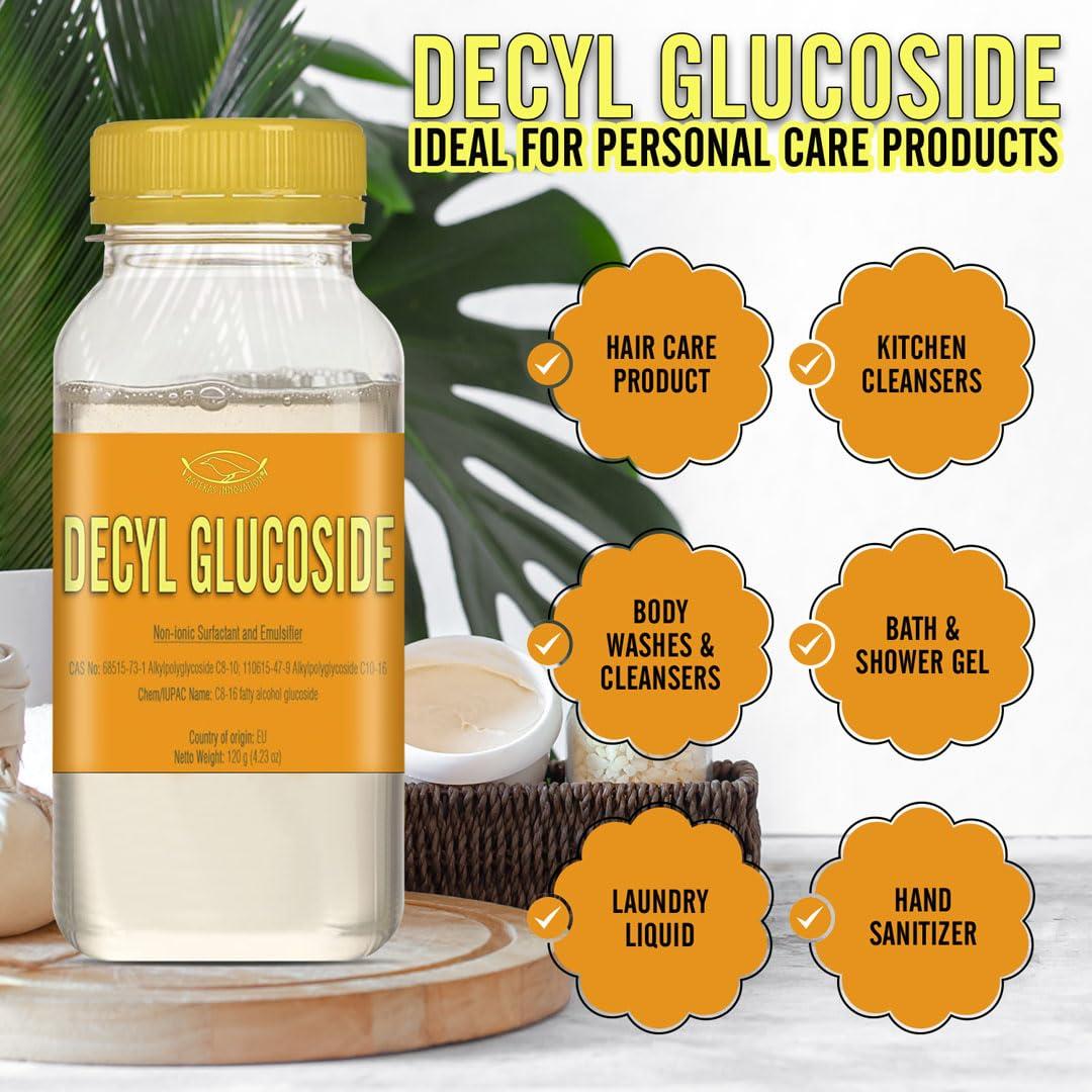 Artekas Innovation Artekas Innovation - DECYL GLUCOSIDE - Gel - for Homemade Cosmetics, Skin Care, Shower Gels, Foaming, Body Soap, Shampoos, Face Cleansers - 4.23 oz