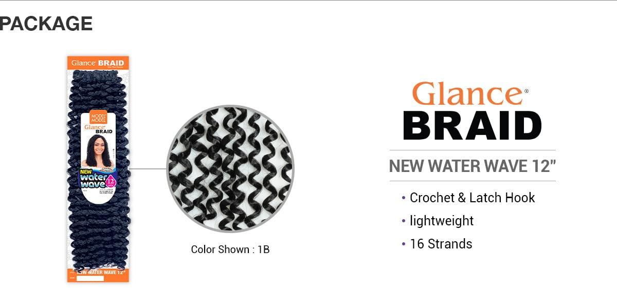 MODELMODEL ModelModel Crochet Braids Glance New Water wave 12\" (5-PACK, 1)
