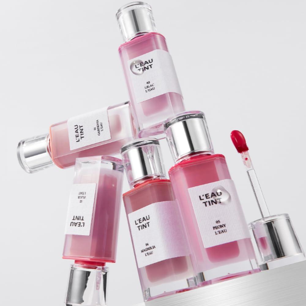 BBI@ BBIA BBIA LEAU Tint Glossy & Glow Lip Stain, Watery Lip Tint, Non-Sticky, High Shine Finish, Long-lasting, Moisturizing, Lightweight, Natural, Daily Use, Vegan, Korean Lip Makeup (01 GARDENIA L\'EAU)