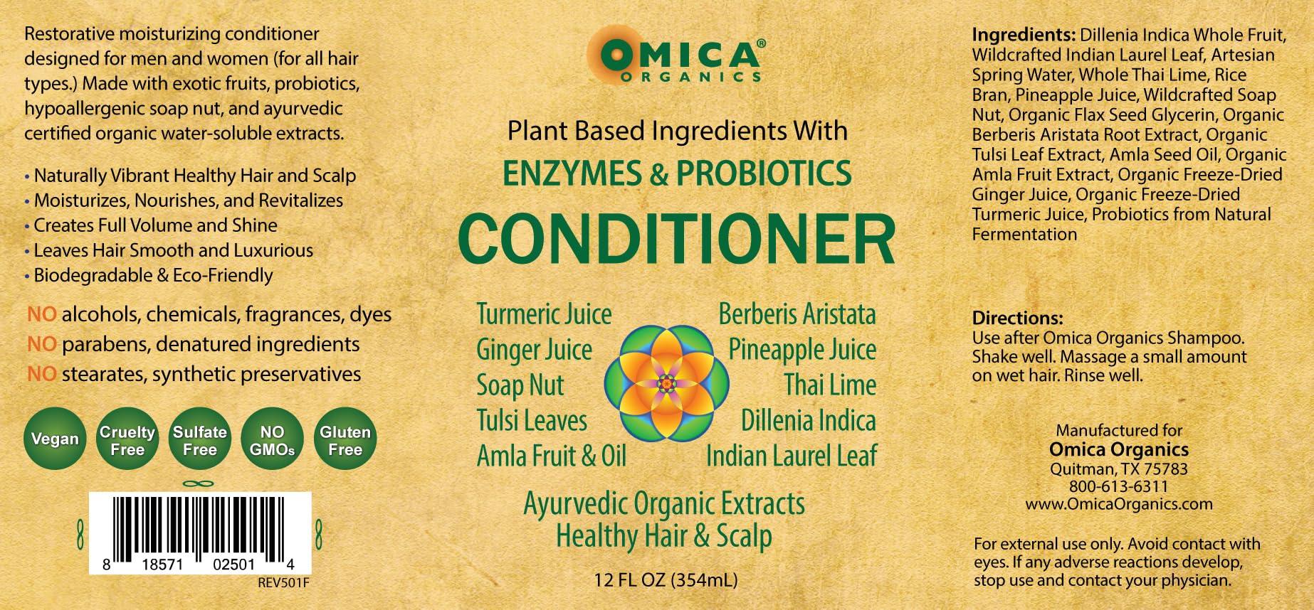 Omica Organics Omica Organics Plant Based Conditioner with Enzymes and Probiotics (12 fl oz)