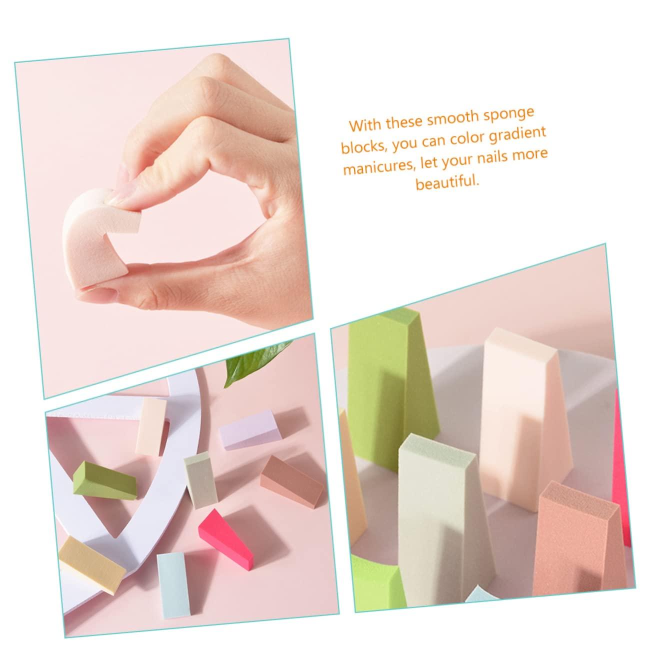 Beavorty Beavorty 5sets Finger Sponge Daubers Set for Nail Art Sponges Nail Smudging Gradient Sponge Soft Sponges for Manicure Art Tools 24pcs*5