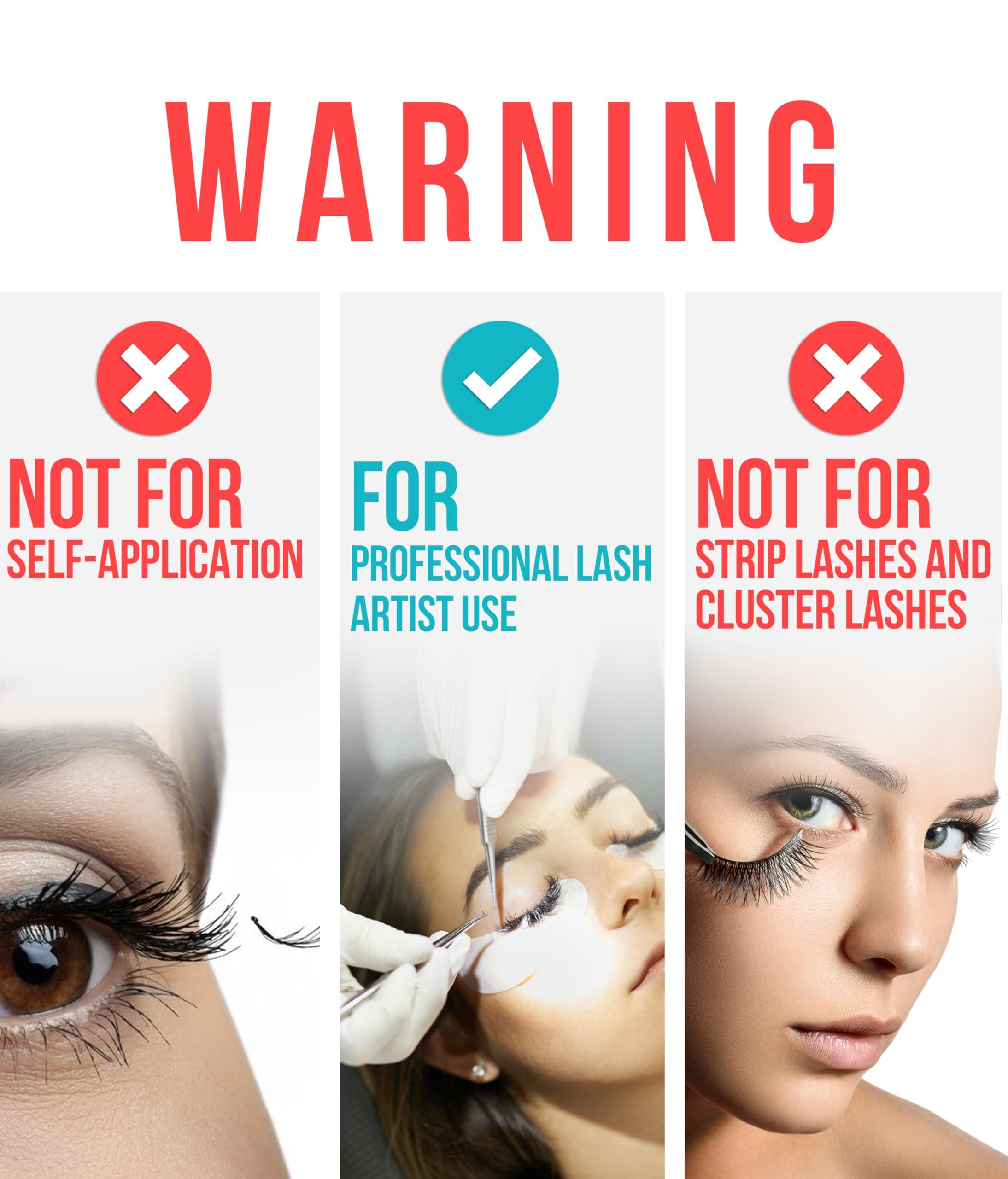 STACY LASH Sensitive Eyelash Extension Glue Stacy Lash 0.17fl.oz/5ml / 5-6 Sec Drying time/Retention 4-5 Weeks/Black Adhesive/Professional Supplies