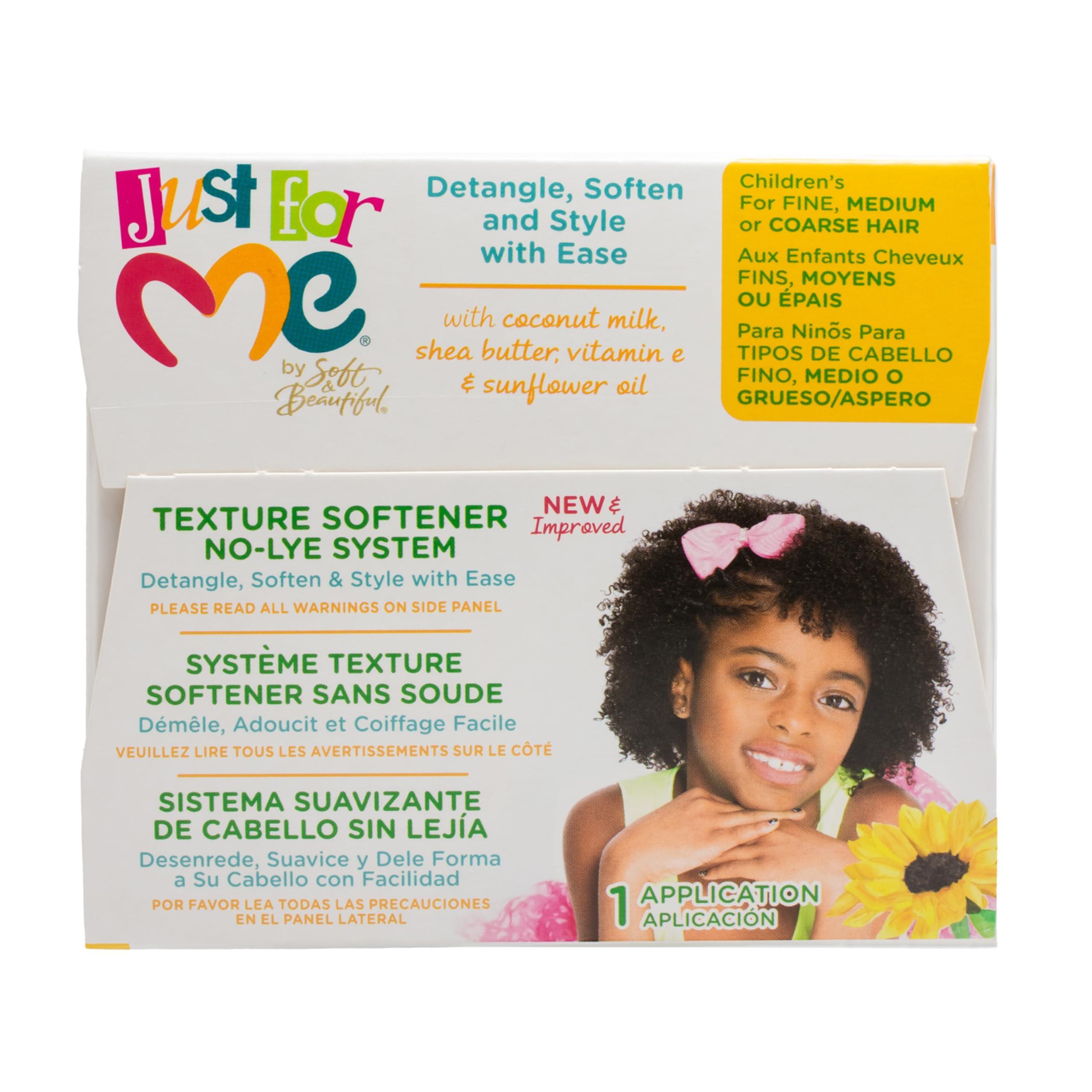 Flywrun Just For Me- No-Lye Texture Softener Kit For Kids - 1 Application