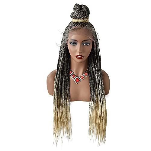 Notherss Notherss Updo Bun Box Braided Wigs For Black Women Cornrows Front Natural Hairline With Baby Hairs Box Braided Premium Quality