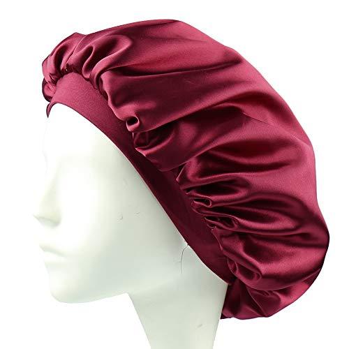 Alnorm Alnorm Extra Large Hair Bonnet Cap Girls Soft Beanie for Sleeping