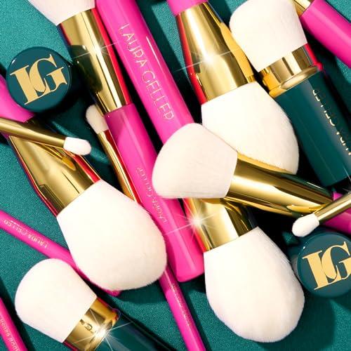 LAURA GELLER NEW YORK LAURA GELLER 5PC Full Face Professional Vegan Makeup Brush Gift Set | Apply Foundation, Blush, Bronzer, Eyeshadow & More | AMAZON EXCLUSIVE |