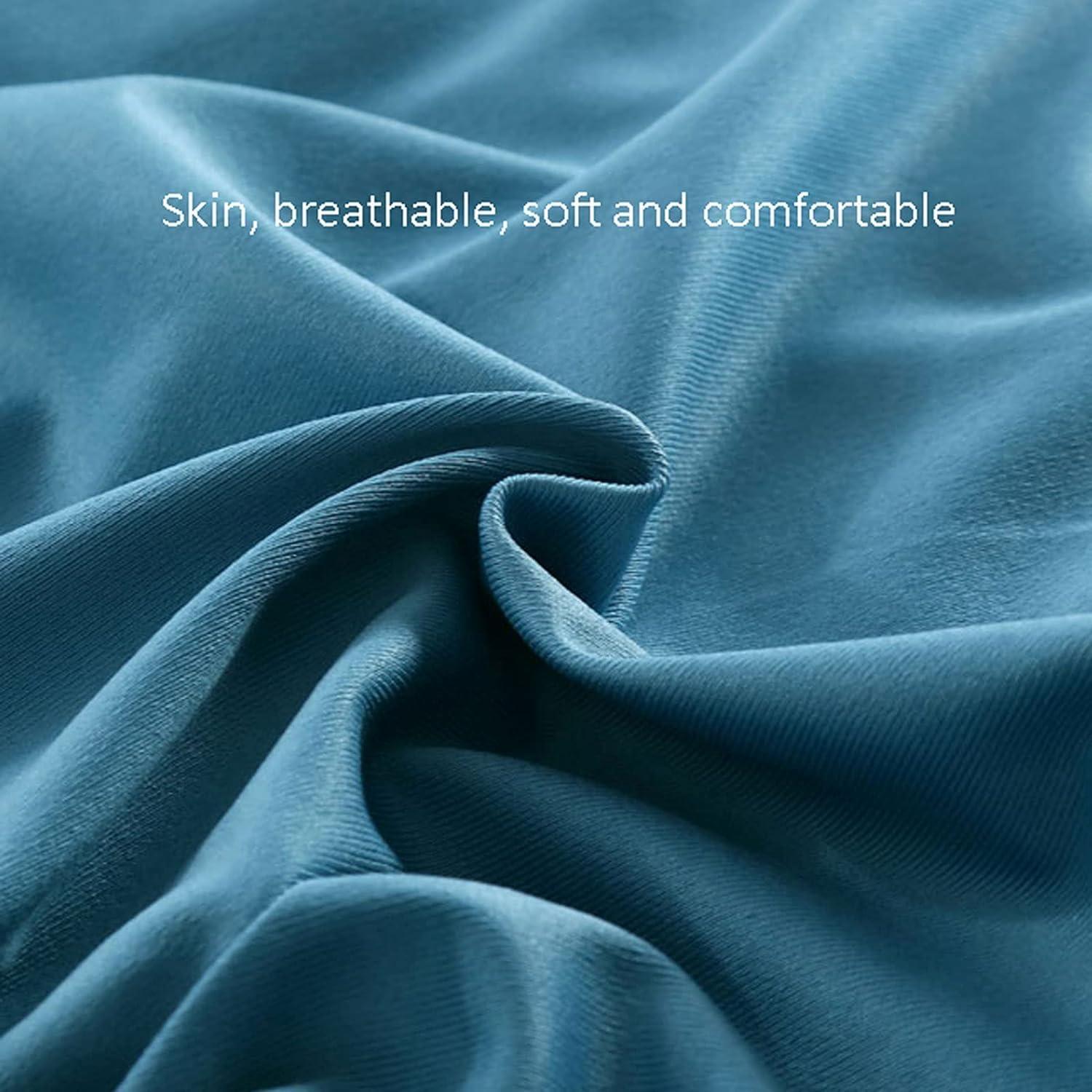 GSHAOBE GSHAOBE Massage Table Skirt Bed Cover with Hole, Beauty Bed Cover Set of Four Cotton Simple European Skin Management Treatment Bed Cover for Massage Parlor