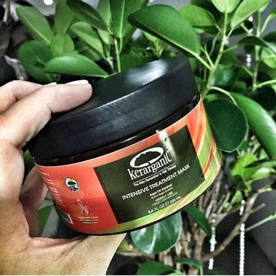 KERARGANIC KERARGANIC Intensive Treatment Mask Argan Oil Enriched Keratin Hair Repair Treatment, 8oz