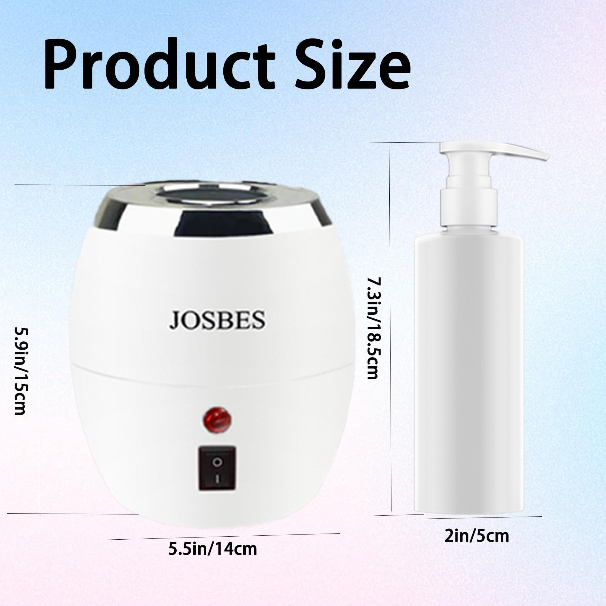 JOSBES Professional Massage Oil Warmer, Lotion Warmer, One Touch Temperature Control, 15 Minutes Complete Heating, Can be Used with Salon, Spa(White (Funnel))