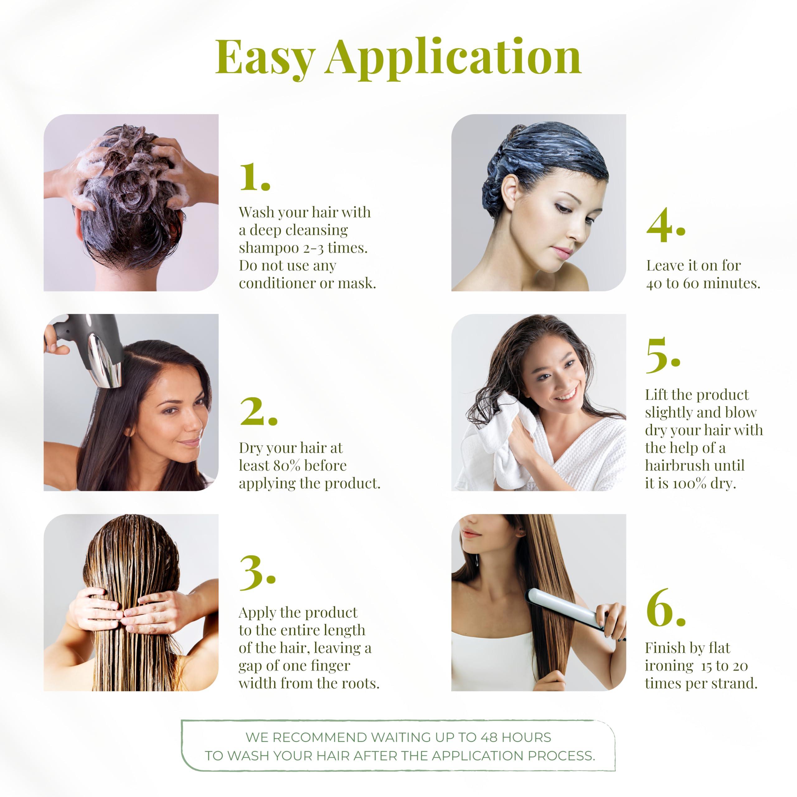 Expert Hair Bio Protein Botox Hair Treatment - Formaldehyde-Free Straightening, Anti-Frizz Keratin with Organic Keratin for Sleek Hair, 1kg