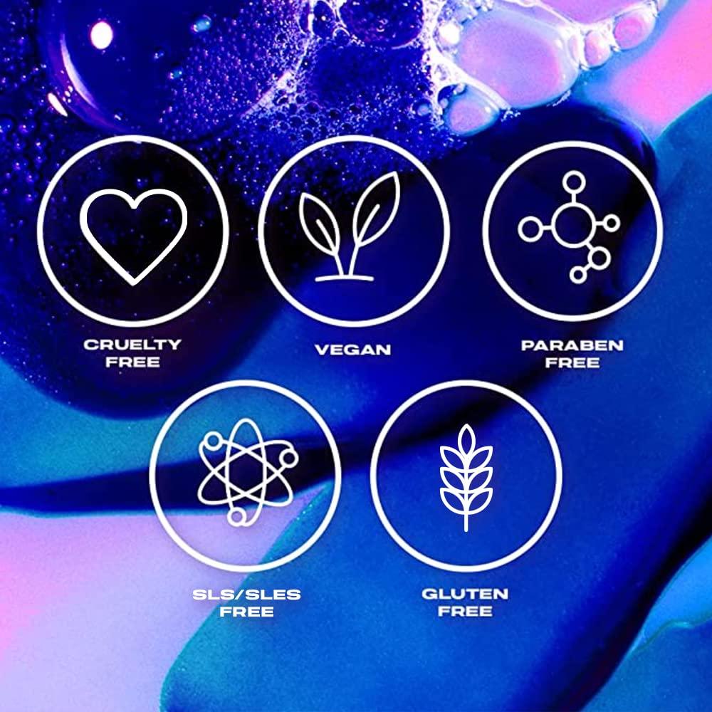 XMONDO XMONDO Hair Supernova Blonde Toning Shampoo & Conditioner Bundle | Vegan Formula with Vegetable Proteins, Jojoba Oil, and Violet Pigments to Reduce Yellow Tones in Blonde Hair, 8 fl Oz, 2pc Set