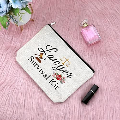 Sfodiary Lawyers Appreciation Gift Makeup Bag Thank You Gift for Women Attorney Future Lawyer Gift Lawyer Student Graduation Gift Law School Gift Birthday Retirement Christmas Gift Travel Cosmetic Pouch