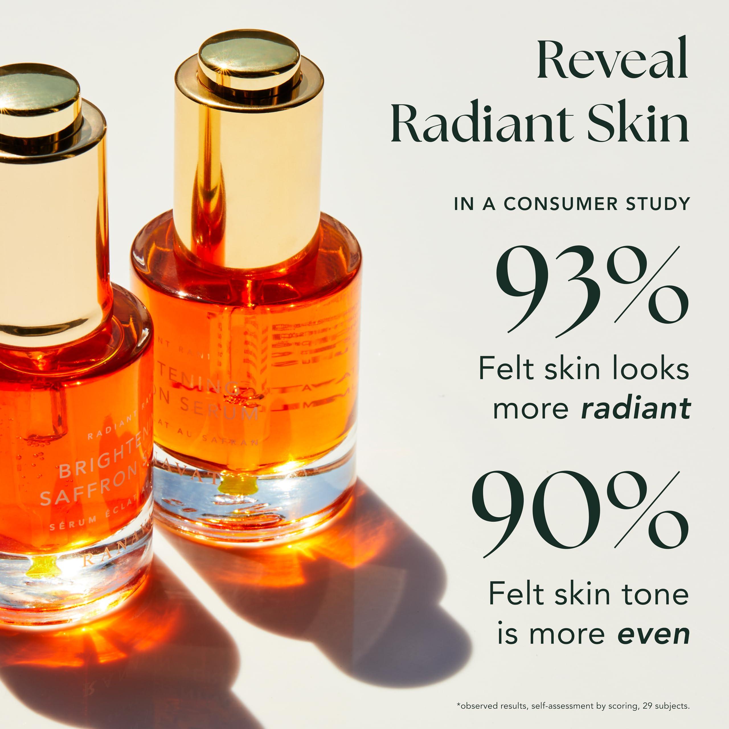 RANAVAT BOTANICS RANAVAT BOTANICS RANAVAT Radiant Rani - Brightening Saffron Serum & Retinol Eye Creme Duo - Diminish Hyperpigmentation and Increase Radiance with Facial Serum (2 Piece)