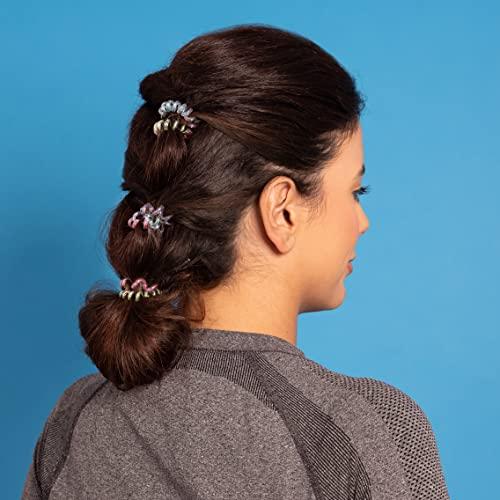 invisibobble Invisibobble Power Magic Rainbow Hair Scrunchie 3 x Spiral Hair Bobbles Colourful Girls, Women & Men I Extra Strong I Designed in the Heart of Munich