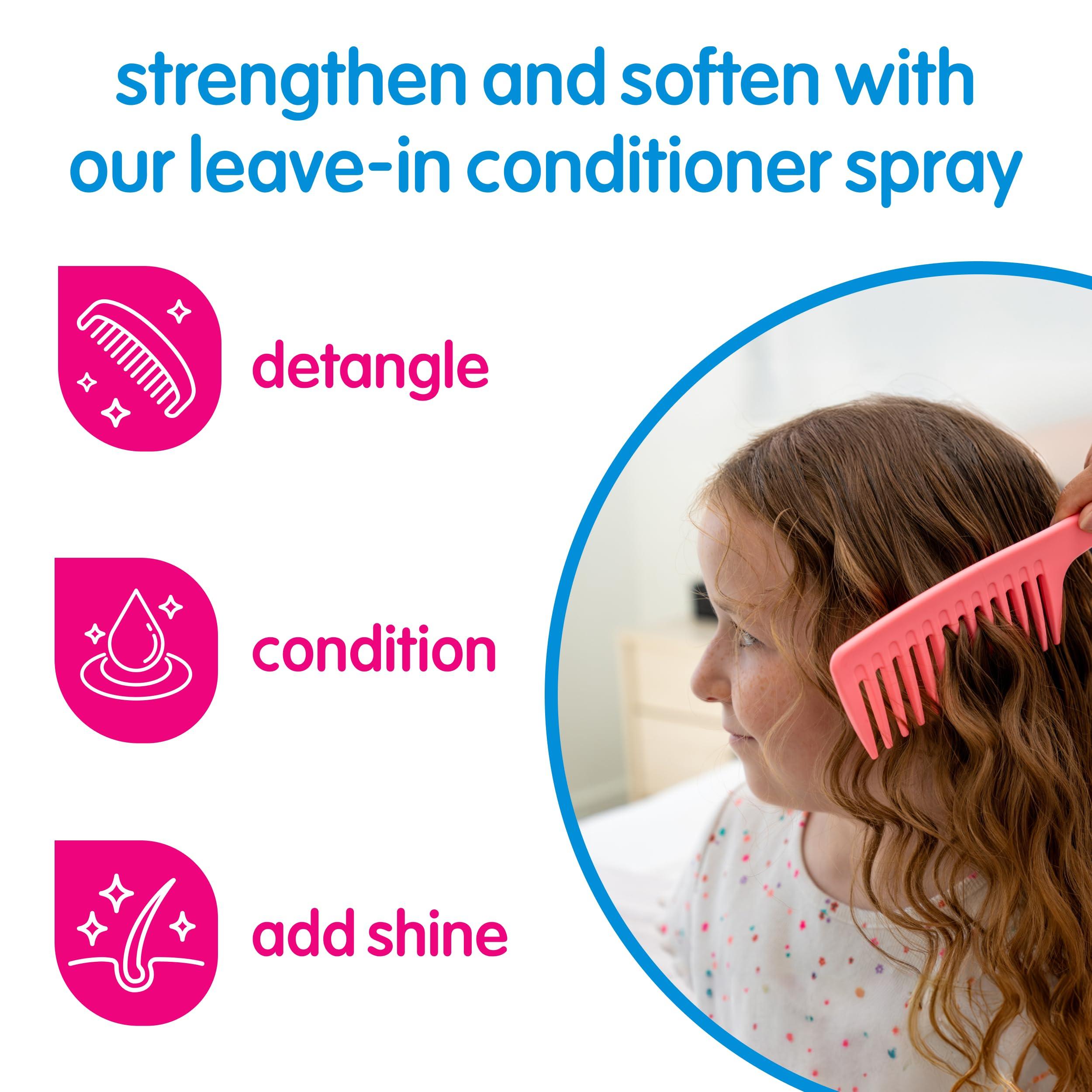 SO COZY SoCozy 2-in-1 Detangler & Leave In Conditioner Spray (8 Fl Oz, Pack Of 2) Hair Detangler Spray for Kids, Leave In Hair Conditioner & Detangling Spray with Keratin, Soy Protein & Kiwi Extract