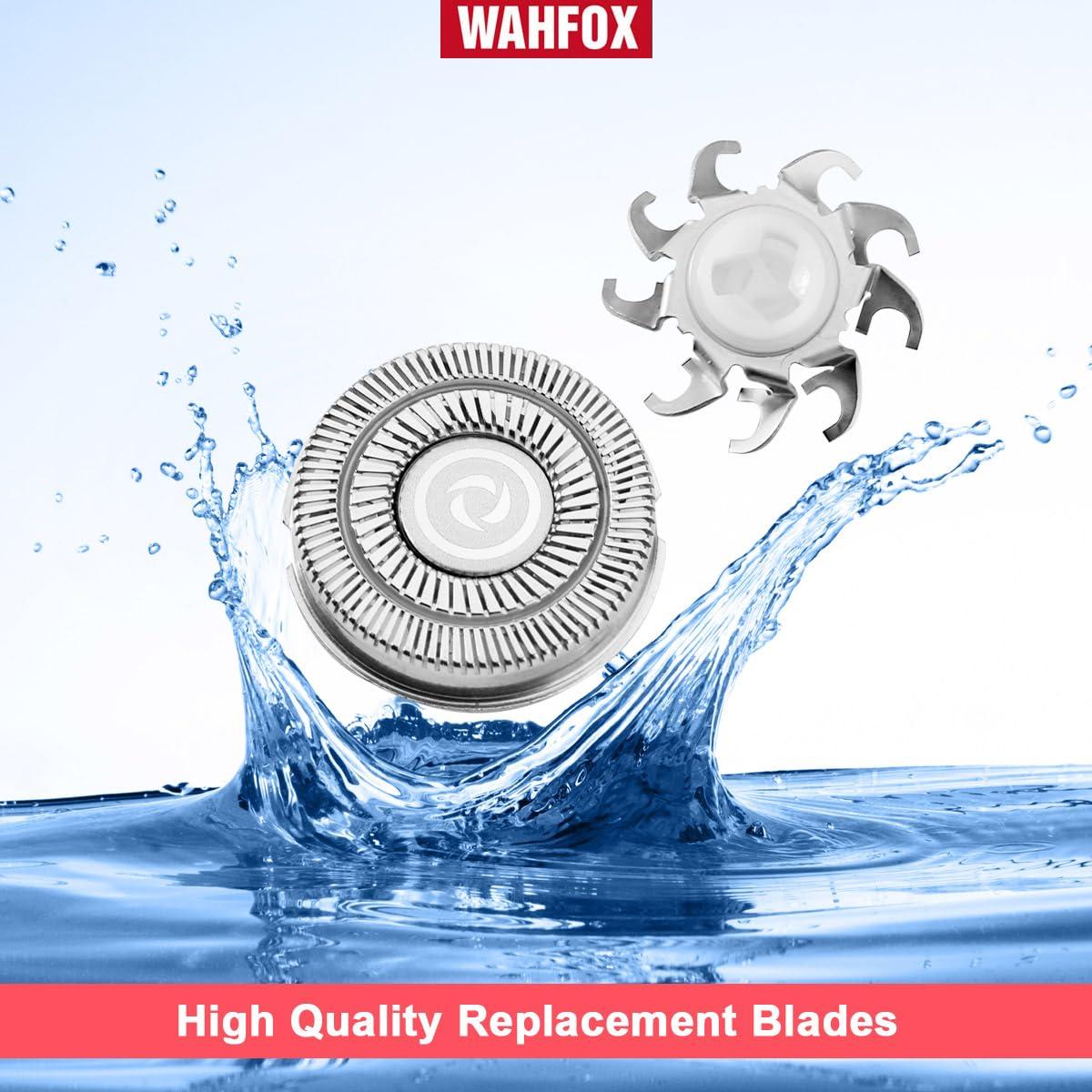 WAHFOX 4 pcs Shaver Replacement Blades for Skull Shaver Pitbull Replacement Blades for Carver Pitbull Gold PRO/Platinum PRO/Silver PRO Pitbull Gold Replacement Heads