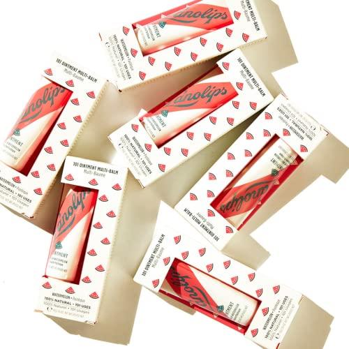 Lanolips Lanolips 101 Ointment - Lanolin Lip Balm for Smooth, Hydrated & Healthy Lips - Multipurpose Lip Ointment with Lanolin Oil for Dry Lips, Cuticles & More - Watermelon (0.52 oz)