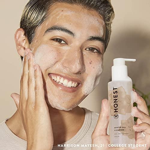 Honest Beauty Honest Beauty Moisturizing Trio | Gentle Gel Cleanser, Green Juice Antioxidant Serum, Hydrogel Cream | 3-Step Routine | Vegan + Cruelty Free