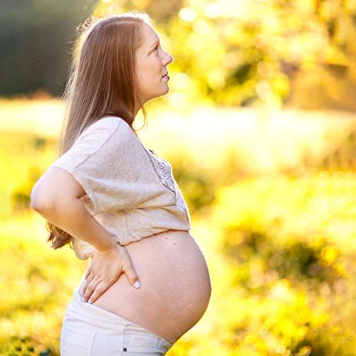 Badger Badger - Pregnant Belly Oil, Rose & Vanilla, Certified Organic, Gentle & Soothing, Jojoba & Coconut Oil, Belly Oil for Stretched Skin During & After Pregnancy, 4 fl oz