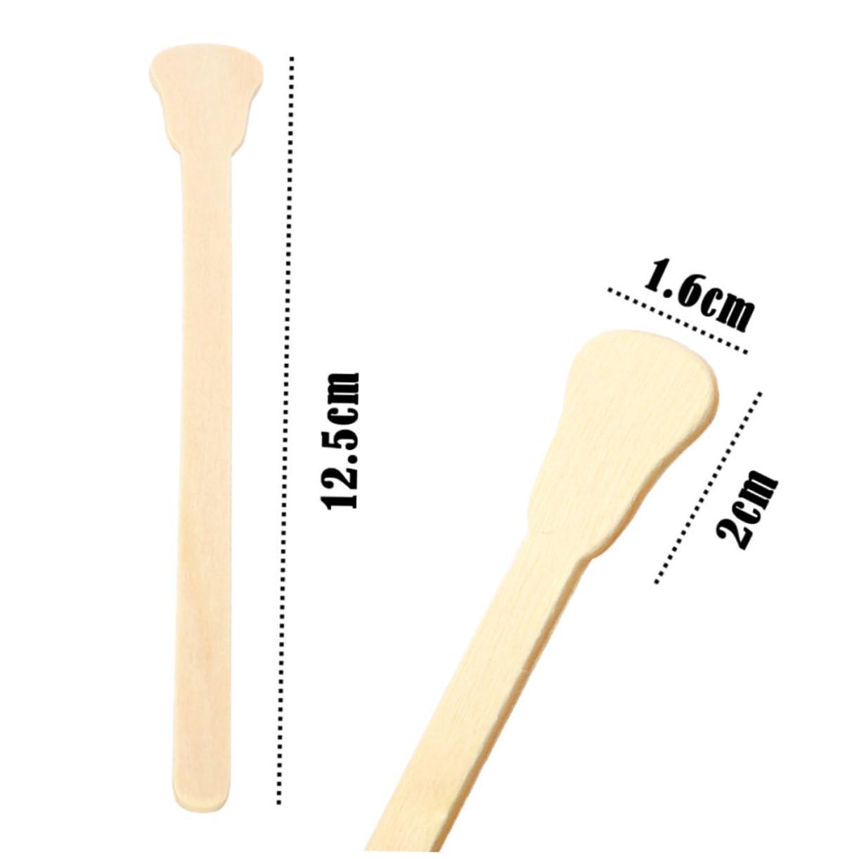 FOYTOKI FOYTOKI 100pcs Wax Rods Eyebrow Waxing Spatulas Wax Sticks for Hair Removal Salon Wax Spatula Beauty Accessroies Reusable Wax Spatula Body Wax Spatula Waxing Spatulas Boots