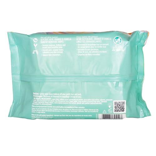 Pacifica Pacifica Makeup Remover Face Wipes - Disposable Daily Face Cleansing Towelettes Wipes -Biodegradable & Eco-Friendly - Organic- Clean Beauty Vegan & Cruelty-Free Dermatologist Tested 10 Count