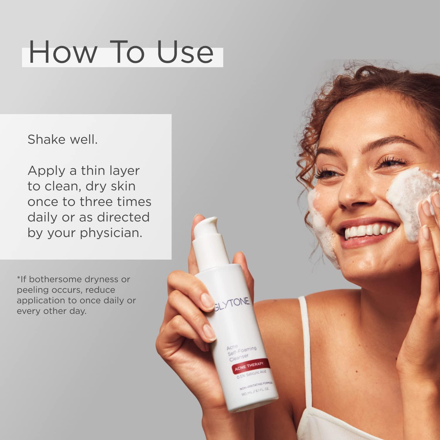 GLYTONE Glytone Acne Spot Treatment Face Cream with 8% Sulfur & 2% Resorcinol, Tinted Acne Treatment for Teenagers, Conceals Blemishes, 1 oz