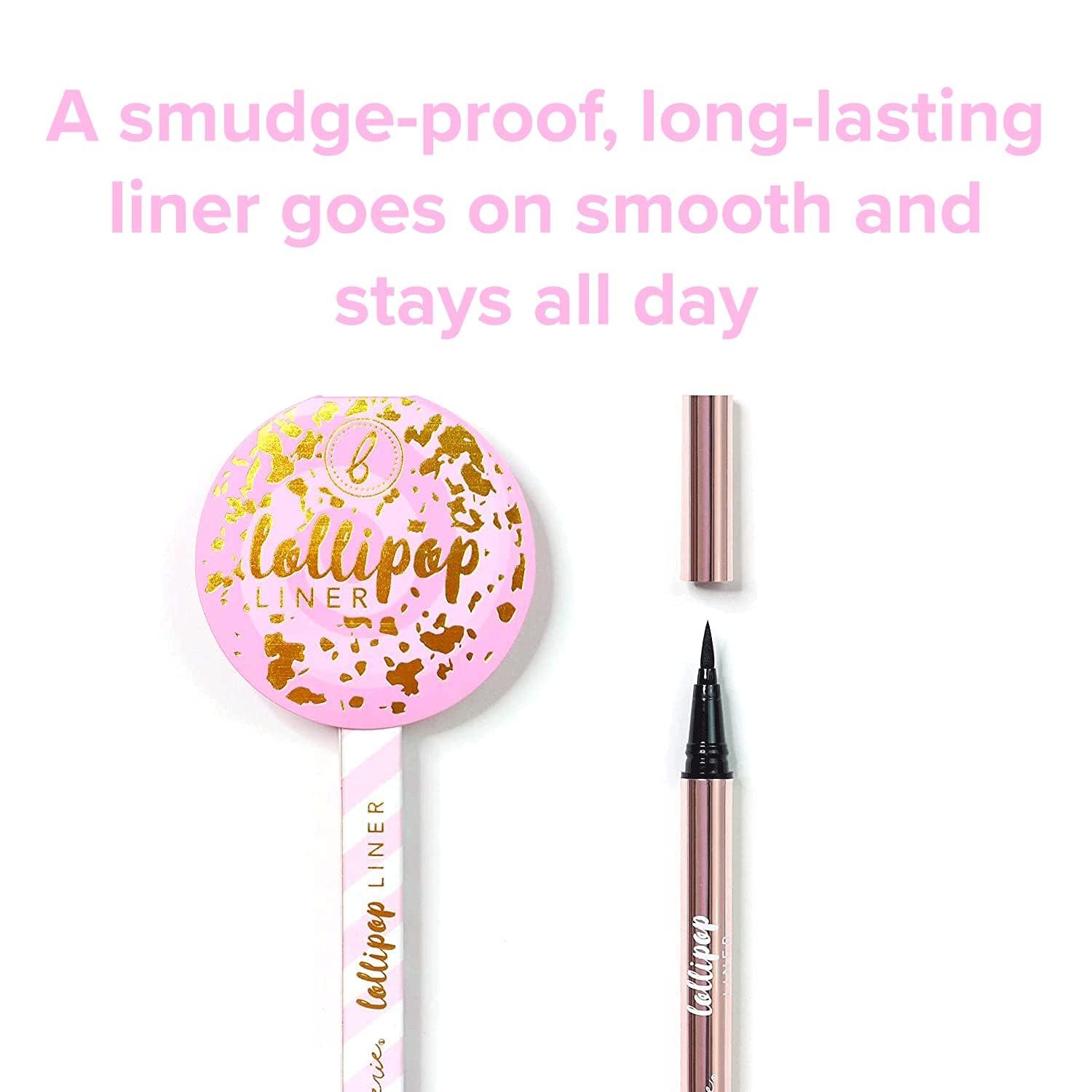 Beauty Bakerie Beauty Bakerie Lollipop Liquid Eyeliner Pencil, Smudge Proof, Waterproof Liquid Eye Liner Pen with Felt Tip Brush for Precise Eye Makeup, Waterproof Eyeliner for All Day Wear, 3.5mL, Jet Black