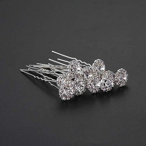 Trimming Shop Trimming Shop Swarovski Czech Crystal Diamante Flower Bridal Wedding Prom Hair Pins Clips 69