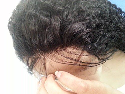 Tanya 14" Loose Body Wave 100% Indian Remy Human Hair Lace Front Wig 1# Jet Black