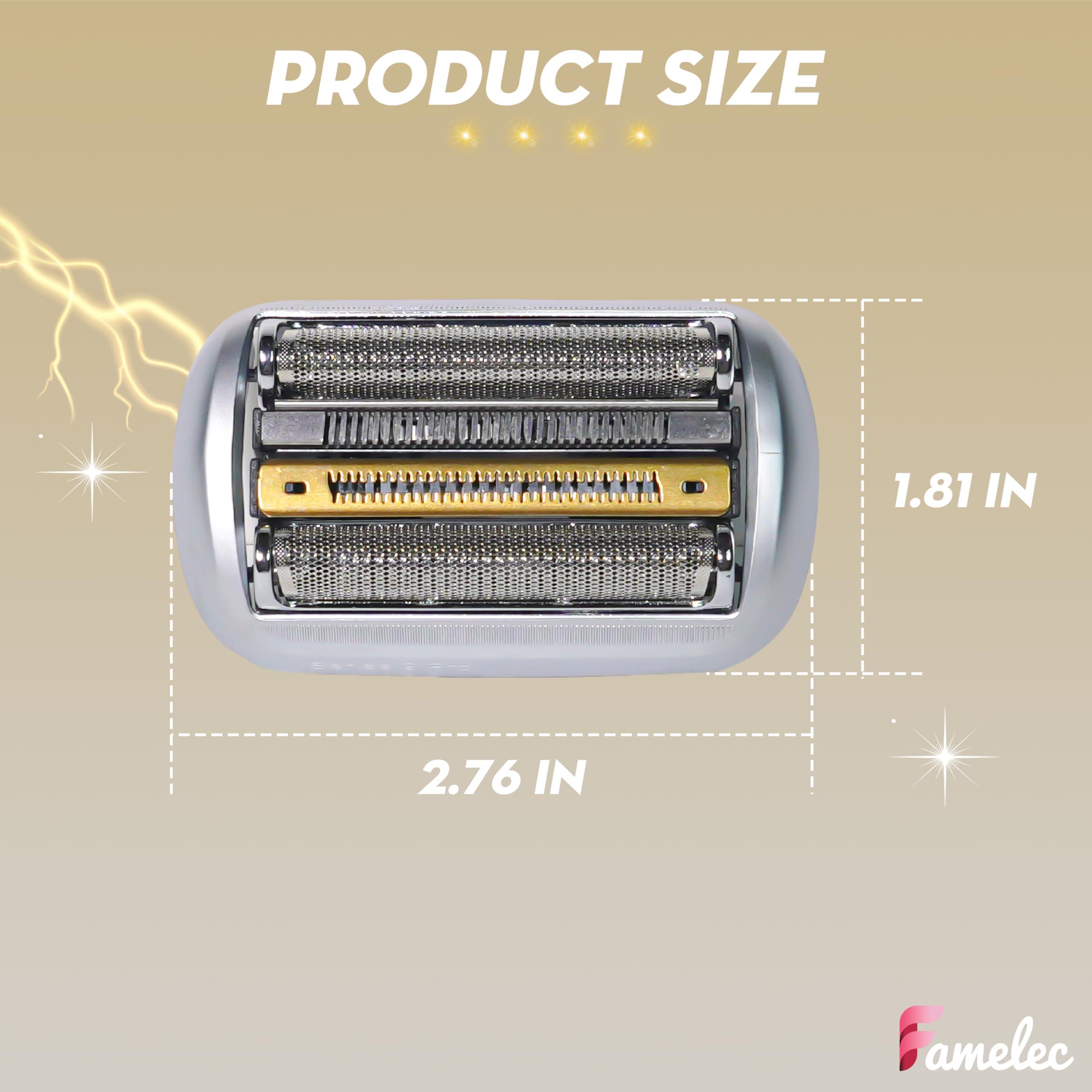 FAMELEC FAMELEC 94M Electric Razor Head for Braun Series 9 Pro, Compatible with Braun Series 9 Replacement Heads, Fit for Braun S9 Sport Replacement Head 9599cc, 9330s Wet&Dry, 9487cc, 9597cc, 9577cc, 9567cc