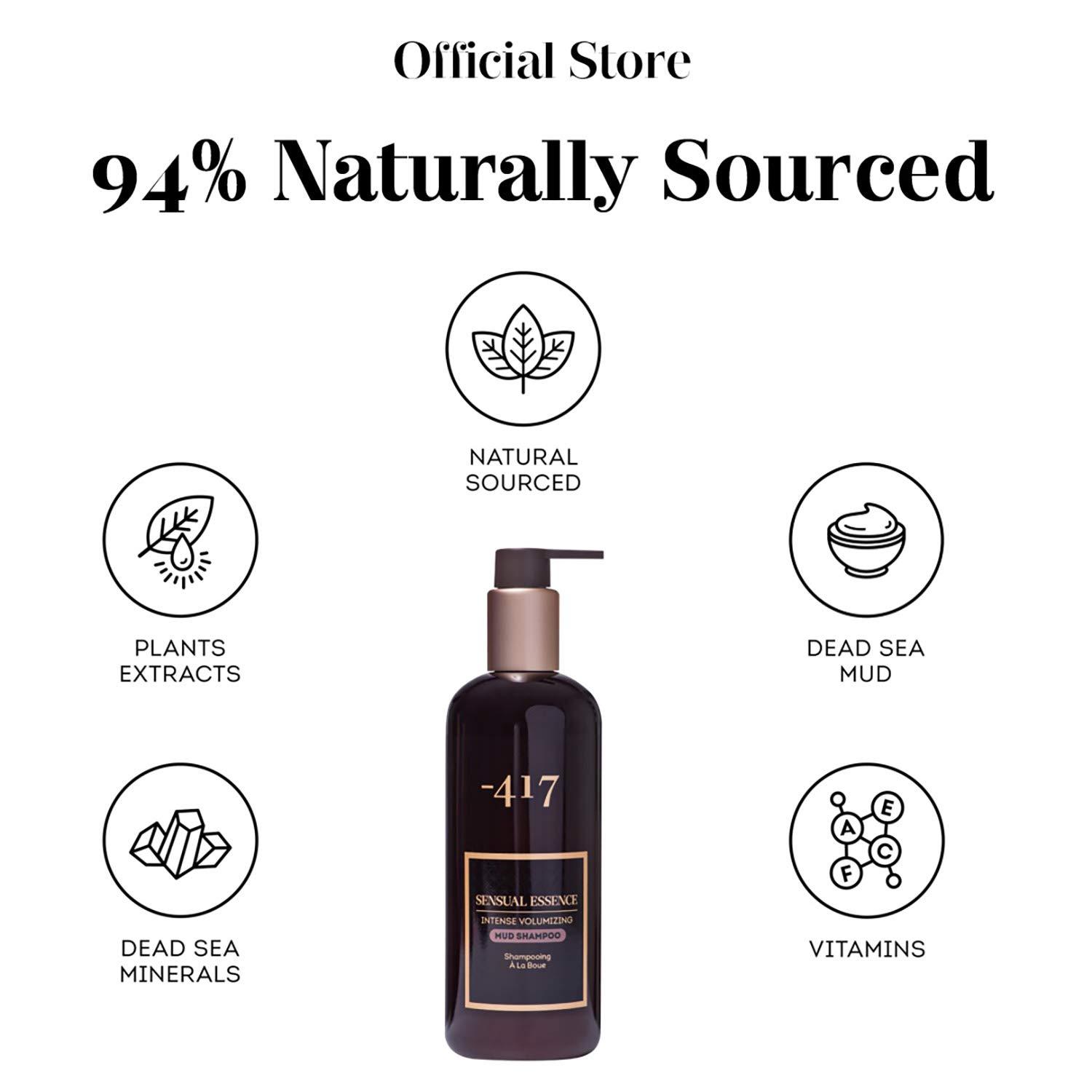 -417 -417 Dead Sea Catharsis Mud Shampoo - Treat Scalp & Hair for Healthy Shiny Hair - Repair Sun Damages - with Avocado Oil and Vitamin E - Perfect for Dry Scalp - 100% Vegan 349.8 ML