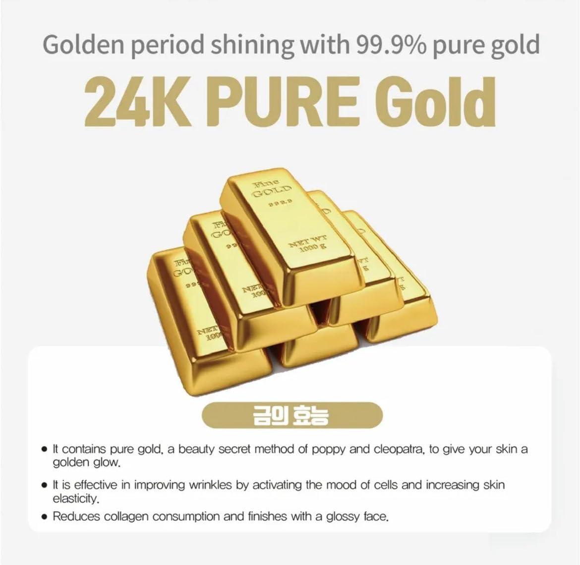 Anjo Generic Eye Cream 24K Gold Eye Cream Anti-Puffiness, Anti-wrinkle, Dark Circles by Anjo Unisex Rich Nutrion to the skin