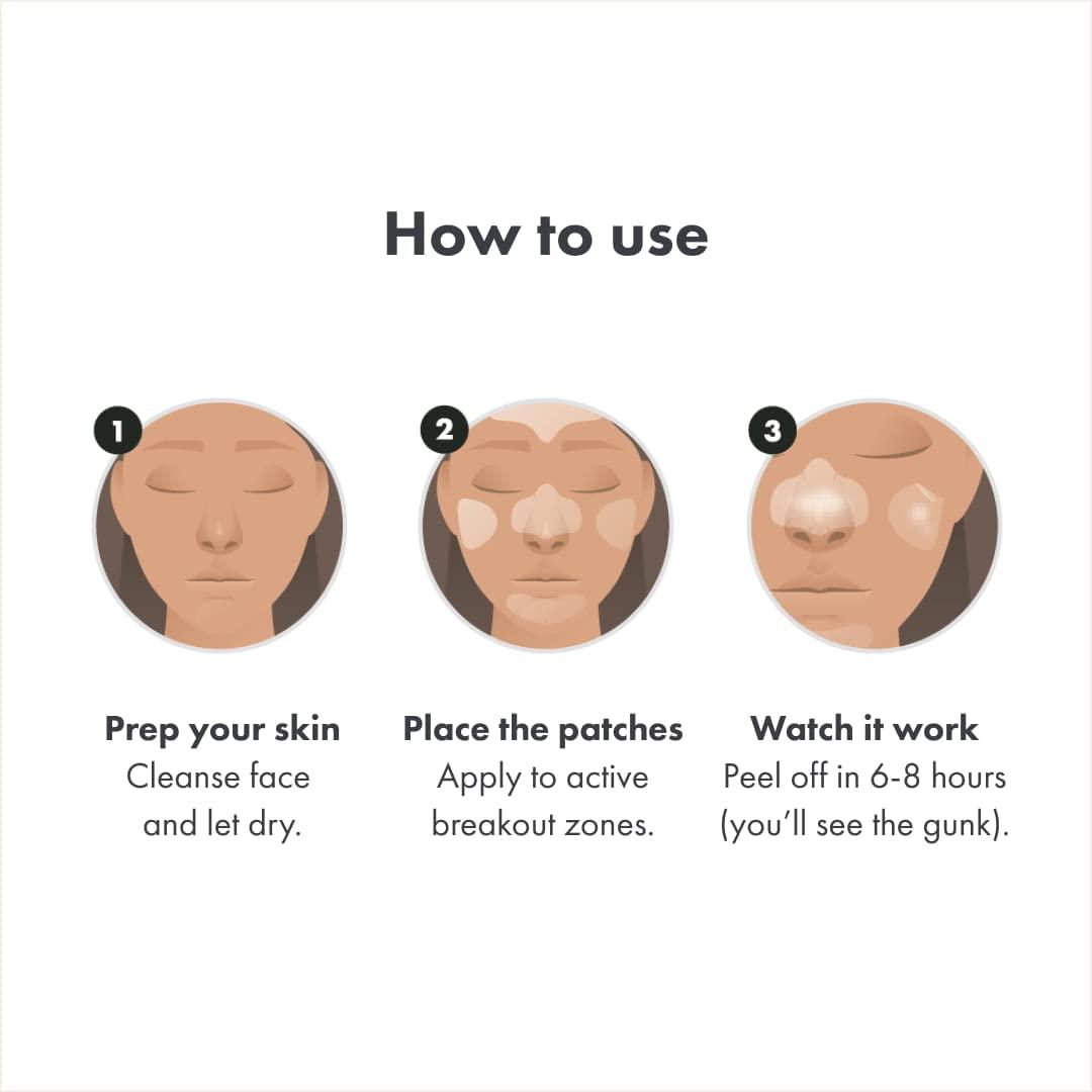 Mighty Patch Mighty Patch Face from Hero Cosmetics - XL Hydrocolloid Mask for Acne, 5 Large Pimple Patches for Zit Breakouts on Nose, Chin, Forehead & Cheeks - Vegan-Friendly, Not Tested on Animals (1 Count)