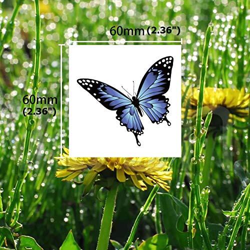 Fanoshon Fanoshon Butterfly Temporary Tattoos 3D Design for Kids Women Adults 16 Sheets, Assorted Fake Butterfly Body Art Stickers Water Transfer for Teen Girls Festival Halloween Party Favors Birthday Gift